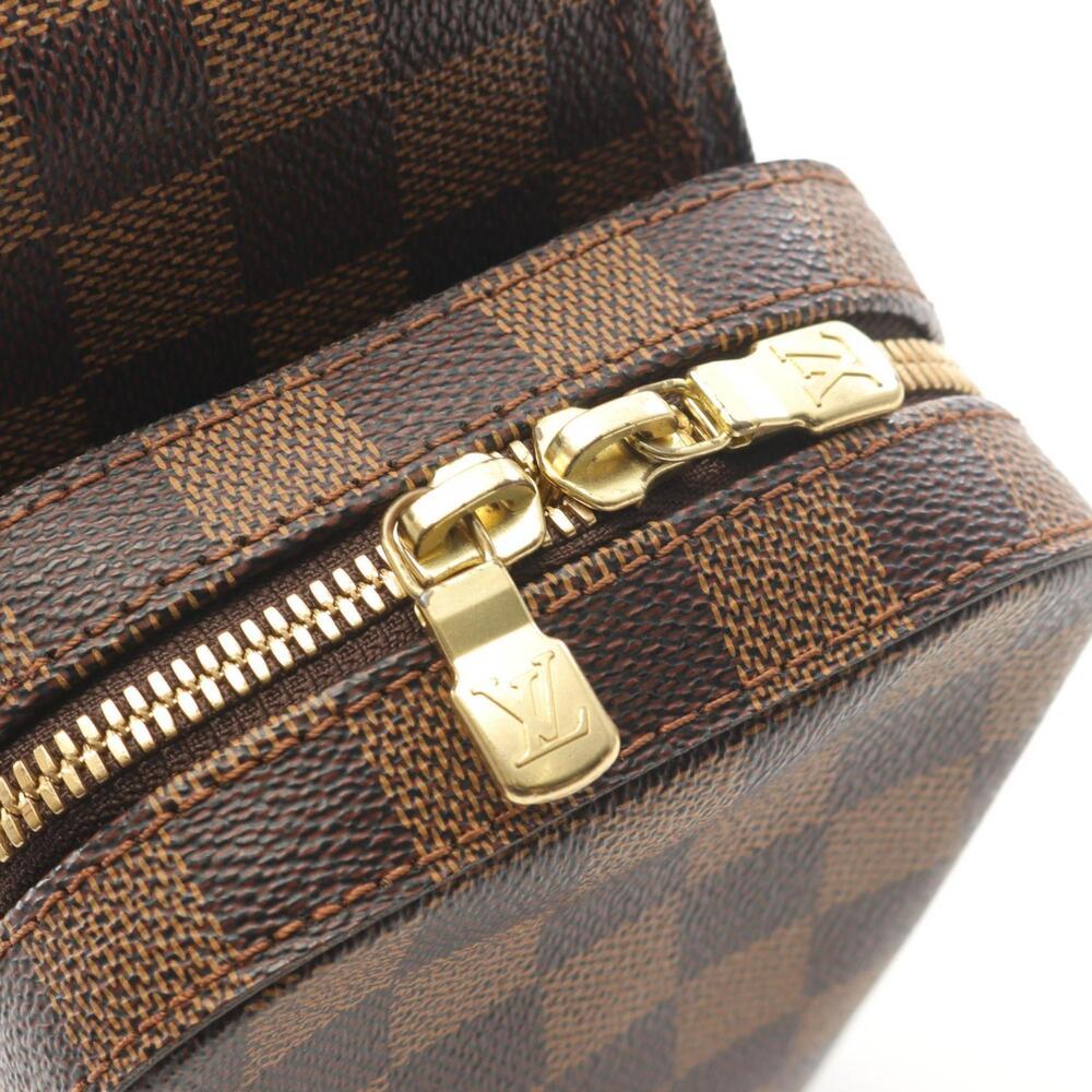 LOUIS VUITTON Authentic Brown Damier Leather Fanny Pack - Picture 9 of 9